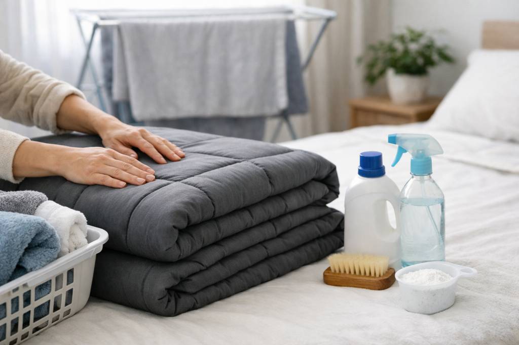 Entretien et nettoyage des couvertures lestées : conseils pratiques pour les faire durer plus longtemps