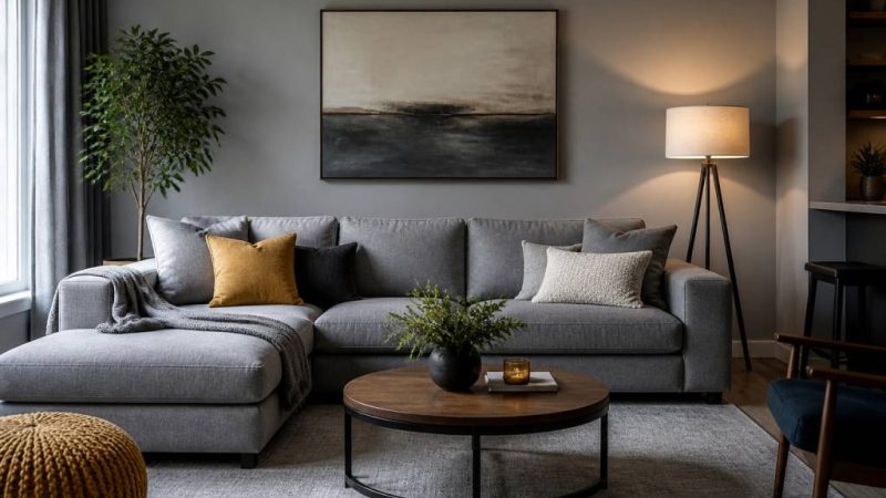 Quelle couleur qui va avec du gris pour une décoration harmonieuse ?