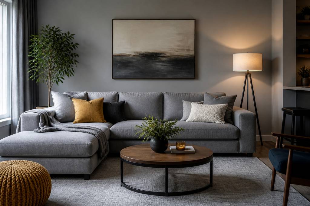 Quelle couleur qui va avec du gris pour une décoration harmonieuse ?