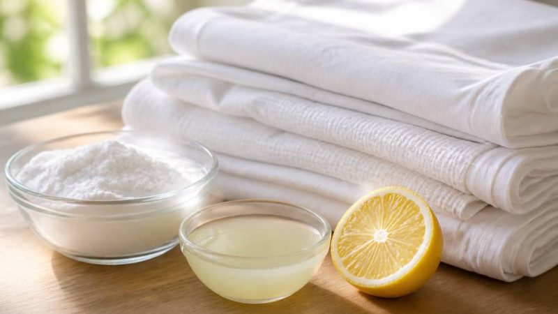 Comment blanchir du linge jauni naturellement et efficacement