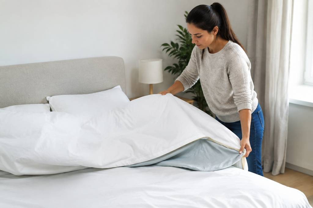 Technique pour mettre une housse de couette : méthode simple et efficace